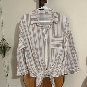 Eden & Olivia Pastel Striped Shirt